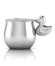 Krysaliis Sterling Silver Baby Cup With Duck Handle - Silver