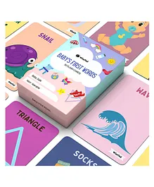 WiseTed Baby's First Words Flash Cards - 30 Cards 