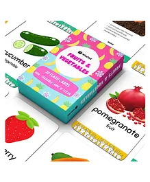 WiseTed Fruits And Veg Flash Cards - 30 Cards 