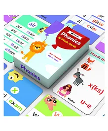 WiseTed Phonics Flash Cards - 30 Cards