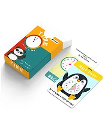 WiseTed Time Clock and Daily Events Flash Cards - 30 Cards
