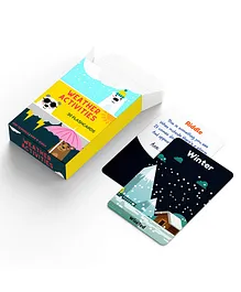 WiseTed Weather Activities Interactive Reusable Flash Cards - 30 Cards
