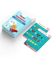 WiseTed Maths Superheroes Reusable Interactive Flash Cards - 30 Cards