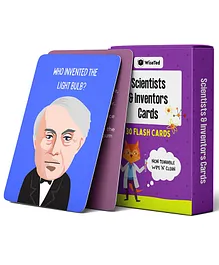 WiseTed Scientist & Inventors Flash Cards  with Scientific Theories and Experiments