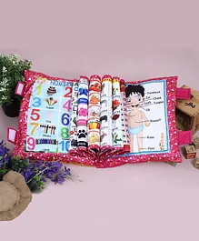 Keshav Creation Kids Learning Cushion Book - Pink
