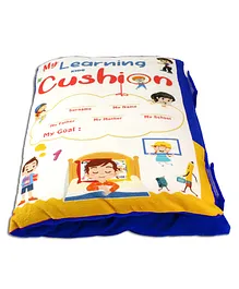 Keshav Creation Kids Learning Book Pillow - Blue