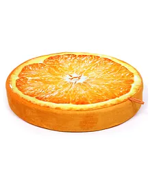 Keshav Creation 3D Fruit Slice Cushion - Orange