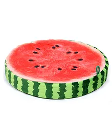 Keshav Creation 3D Fruit Slice Cushion - Red