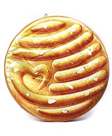 Keshav Creation 20-20 Biscuits Round Cushion - Brown