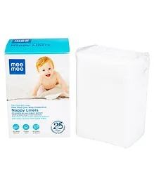 Mee Mee One Way Absorbent Nappy Liners -100 Pieces