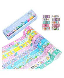 FunBlast Unicorn Washi Tape Set Pack of 10 Pcs  Multicolor