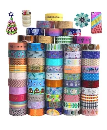FunBlast Rolls Washi Tape Set Pack of 60 Pcs  Multicolour