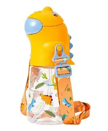 FunBlast Water Bottle with Straw Yellow  560 ML