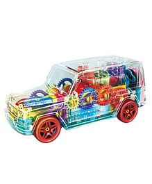 FunBlast 3D Transparent Car Toy - Multicolor