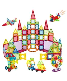 130 Pcs Magnetic Tile | Magnetic Building Blocks for Kids | 3D STEM Educational Toys for Boys Girls 3+ | Creative Gift Multicolour)