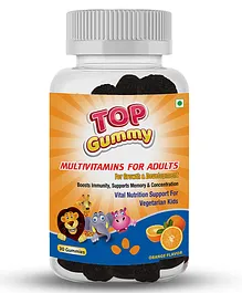 Top Gummy Multivitamin Orange Flavor Gummies Gluten Soy & Dairy Free with 15 Vitamins & Minerals - 30 Gummies