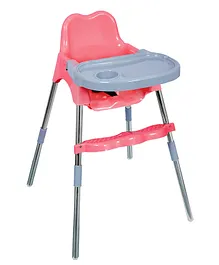 My Giraffee Baby Bobo Dining Chair With Foot Rest and Tray - Pink