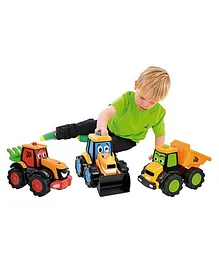 JCB Construction Toy Set  Pack of 3- Multicolor