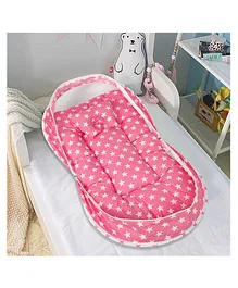 KookyKooby Baby Bedding Set With Mosquito & Insect Protection Net - Pink