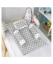 KookyKooby Baby Bedding Set 4 Pieces - Grey