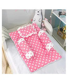 KookyKooby Baby Bedding Set 4 Pieces - Pink