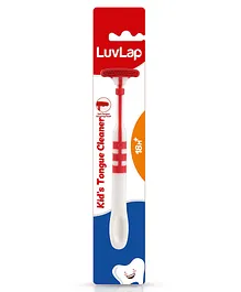 LuvLap Baby Tongue Cleaner Brush with Soft Rubber Tongue Scraper Head (Colour May Vary)