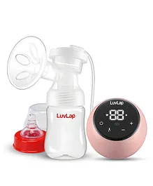 Luvlap Adore Electric Breast Pump with 2 Phase Pumping - White Pink