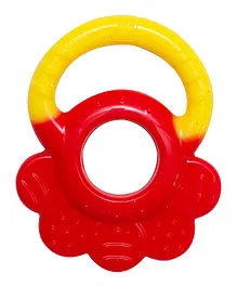 Mee Mee Silicone Teether - Red and Yellow