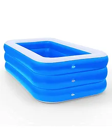 SYGA Rectangular Family Swimming Pool Inflatable Tub Kiddie Pool 3 Layer 1.5 Meters BathTub for Kids, Adults, Outdoor, Garden, Backyard, Pool Party