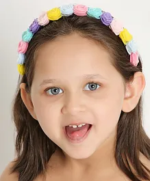 Aye Candy Flower Tiara Hair Band - Multi Color