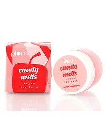Plum Candy Melts Vegan Lip Balm Melon Bubble Yum - 12 Gm