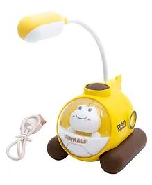 Wishkey 2 In 1 Study Desk Rechargeable LED Lamp White Light (Colour May Vary)