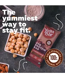 Yogabar Hazelnut Toffee Protein Bars Pack of 6 - 360 gm
