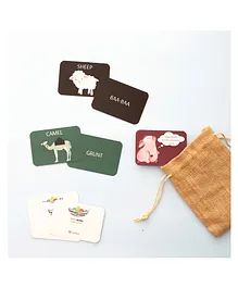 EarlyBuds Farm Animal Sound Matching Cards Multicolour - 32 Cards