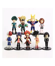 Tinion My Hero Academia Figures Pack of 9 - Height 10 cm