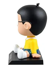 Tinion Nobita Bobbleheadcar Dashboard Figure Yellow - Height 12 cm 