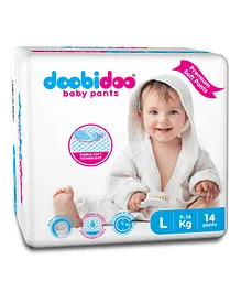 Doobidoo Baby Pant Style Diaper Large - 14 Pieces 