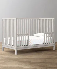 The Baby Atelier Organic Fitted Crib Sheet-Neon Orange Dots White & Orange