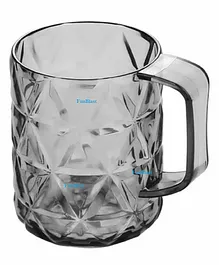 FunBlast Unbreakable Crystal-Clear Water Cup Grey  440 ML