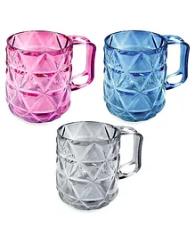 FunBlast Unbreakable Crystal-Clear Water Cup Set of 3  440 ML