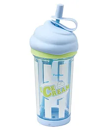 FunBlast Tumbler with Lid and Straw  Blue  500 ml