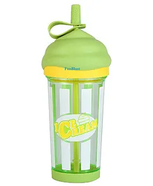 FunBlast Tumbler with Lid and Straw  Green  500 ml