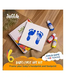 Dabble Baby's First Art Kit Frame Baby's Handprint And Footprint As Keepsake 