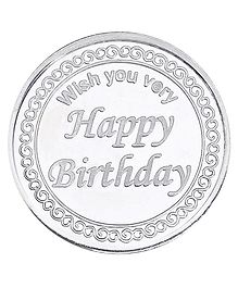 Ananth Jewels BIS Hallmarked Silver Coin Happy Birthday Gift - 10 gram