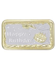 Ananth Jewels Pure Silver Coin Happy Birthday Cake Gift -10 gram