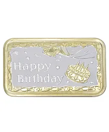 Ananth Jewels Pure Silver Coin Happy Birthday Cake Gift -10 gram