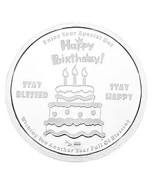 Ananth Jewels BIS Hallmarked Pure Silver Coins Happy Birthday - 10 grams