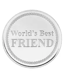 Ananth Jewels BIS Hallmarked Pure Silver Coins Worlds Best Friend -  10 grams 