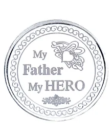 Ananth Jewels Silver Coin Gift for Father My Father My Hero