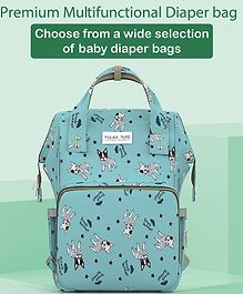 POLKA TOTS Diaper Bag Large Capacity Multifunctional Travel Backpack with 17 Pockets for Moms & Dads - Bull Dog